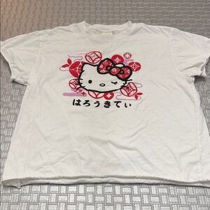 Buden Shouten Hello Kitty Graphic T-Shirt White Size M